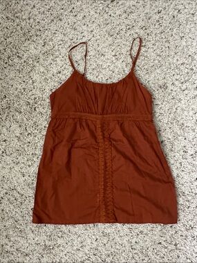 Women’s Rust Brown Spaghetti Strap Tank Top